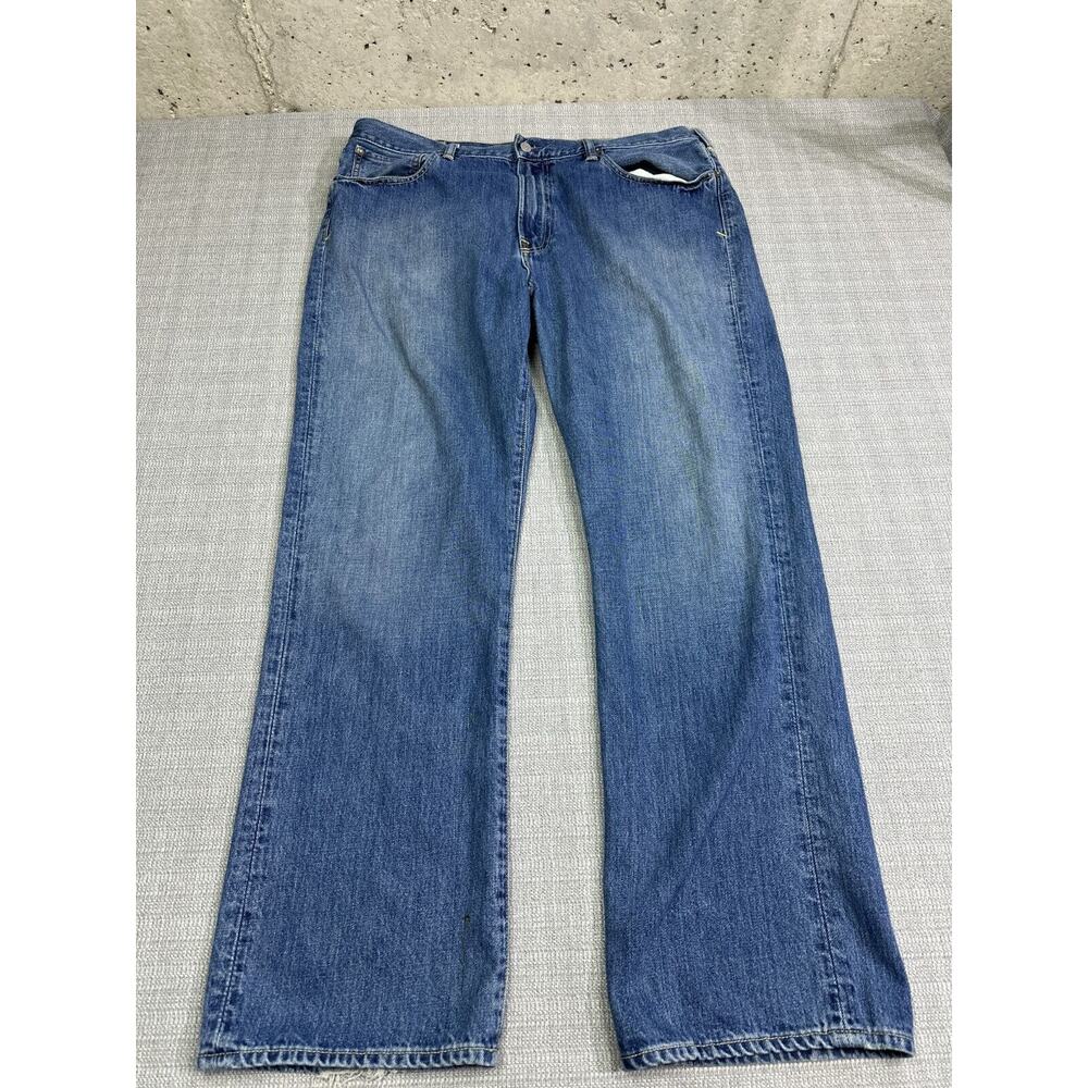 Polo Ralph Lauren Jeans Mens 38x32 Straight Leg Blue Denim Slight Fade
